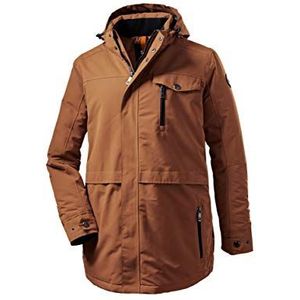 STOY Mn Jckt C functionele jas voor heren met afneembare capuchon, Mosterd