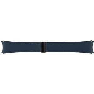 Samsung D-Buckle Hybrid Eco-Leather Band (Normaal, S/M) Kunstleren armband voor Galaxy Watch4 | Watch5 | Watch6 Series, Indigo