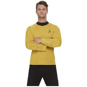 Smiffys 52338XL Uniform Star Trek officieel gelicentieerd, originele serie Command, heren, geel, XL, maat 116,8-121,9 cm