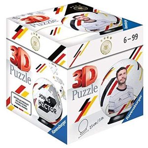 Ravensburger 3D Puzzle 11196 - DFB spelersbal - Jonas Hector - 55 delen - voor voetbalfans vanaf 6 jaar