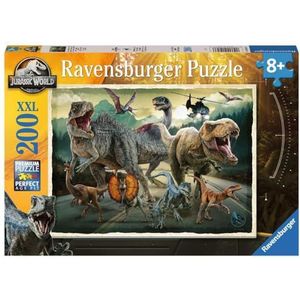 Ravensburger Kinderpuzzel 12001058 - Het leven vindt een weg - 200 stukjes XXL Jurassic World puzzel voor kinderen vanaf 8 jaar