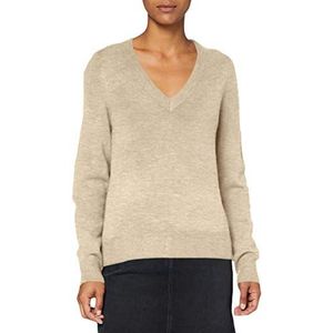 ONLY Onlcorinne damestrui L/S V-hals, Pumice Stone