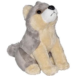 Wild Republic Wild Calls Pluche Wolf Clin speelgoed met geluidsmodule, cadeaus voor kinderen, 20 cm