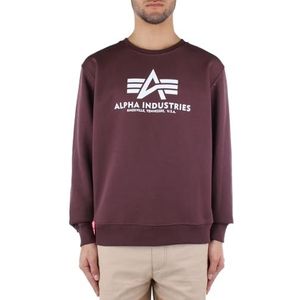 ALPHA INDUSTRIES Basic Sweater heren pullover, bordeaux rood, L
