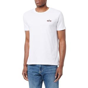 Alpha Industries Homme Signature Puff Print BP T, Blanc, XL, Blanc., XL