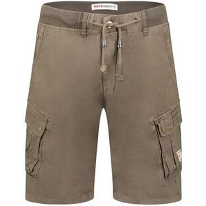 Geographical Norway Pakitoama Men - Bermuda Homme Casual Coton - Short Hommes Sport Cargo - Shorts Bermudas Court A Ceinture Coupe Normale - Homme Printemps Été (Gris Fonce L), Gris Fonce, L