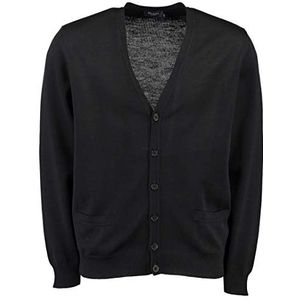 Maerz - Vest – V-hals – lange mouwen – heren, zwart (595)