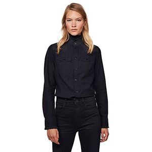 G-STAR RAW Western Kick Frill Slim T-shirt voor dames, G-Star Raw Western Kick Frill Slim, Rinsed 8349-082