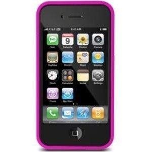 iLuv iCC700 siliconen beschermhoes voor iPhone 4, incl. 2 schermbeschermers, roze