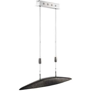 SHINE 13368 Hanglamp, metaal, donkerbruin/aluminium/nikkel, mat, 105 x 12 x 105 cm