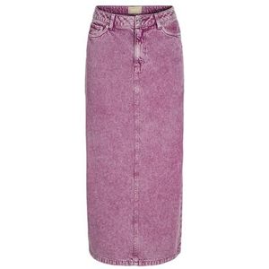 Jack & Jones Jxziggy Washed Long Mw Skirt Pnt Denim Rok Dames, Fuchsia