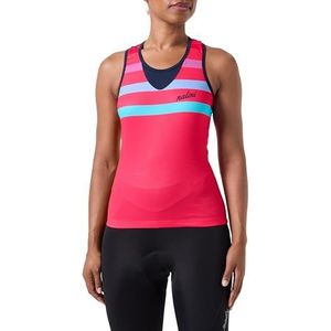 Nalini Tank Top Lady Gebreid Dames, roze/blauw