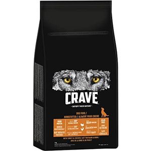 CRAVE - Droogvoer voor volwassen honden met kalkoen en kip - 1 zak van 7 kg