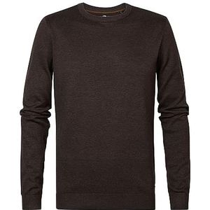 PETROL INDUSTRIES Hommes Knitwear Round Neck Basic Pull pour Homme, Marron (Seal Brown), XXL