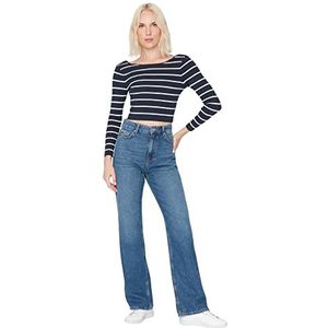 Trendyol Jeans voor dames, Navy Blauw