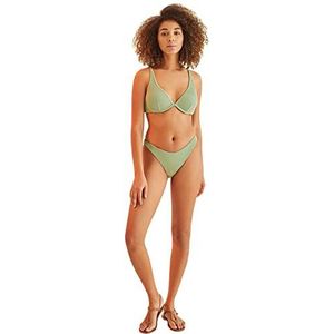 Women'secret Bikinibroekje in V-vorm, groen, bikinibroek voor dames, Groen
