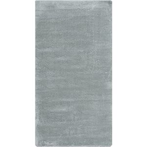 andiamo Lambskin tapijt in wit, imitatiebont, onderhoudsvriendelijk, kunstvezel, kleur: lichtgrijs, afmetingen: 80 x 150 cm