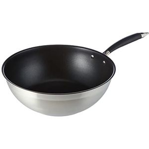 Amazon Basics Wok 28 cm, zwart