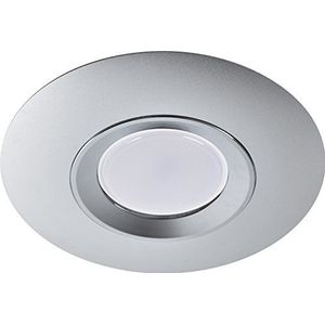 Plafondinbouwlamp Mod. rond aluminium kleur chroom GU10 Afmetingen: 9,75 x 2,6 cm boring: 7 cm Modern 9,75 x 2,6 cm chroom zilver
