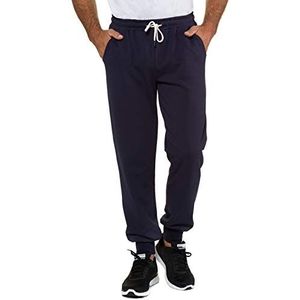 JP 1880 714277 Menswear - maat L tot 7XL - joggingbroek met elastische tailleband en zoom - 2 zijzakken - iets lagere taille, Donker Navy Blauw