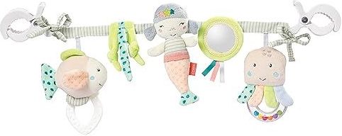 Fehn 054491 Kinderwagenketting voor kinderen van de zee, ketting met schattige zeebewoners om op te hangen, flexibel, voor baby's en peuters vanaf 0 maanden, maat 45 cm