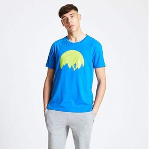 Dare 2b Heren-T-shirt, katoen, Determine, met grafische print, T-shirt/polos/vests, Atheltic Blue