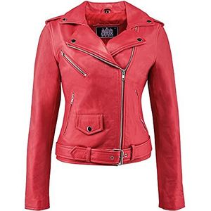 Urban Leather Damesjas van lamsleer, rood, 3XL, Rood