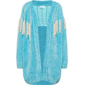 IZIA Cardigan voor dames (1 stuk), Turkoois