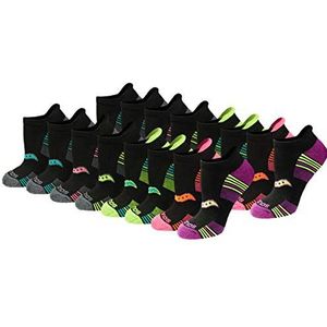 Saucony 16 paar Performance Heel Tab Athletic damessokken (8 en 16 paar) zwart, 16 paar), zwart (16 paar), zwart (16 paar), schoenmaat: 5-10, zwart (16 paar)