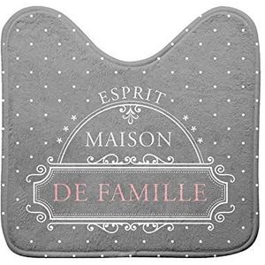 douceur d'intérieur Maison DE Famille WC-tapijt, meerkleurig, 45 x 45 cm