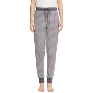 ESPRIT Pantalon de pyjama en jersey avec imprimé, gris foncé, 38