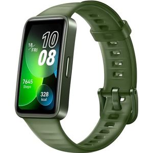 Huawei Band 8 Ultradunne smartwatch, met slaaptracking, batterijduur van 2 weken, gezondheids- en fitnesstracker, compatibel met Android en iOS, Duitse versie, smaragdgroen