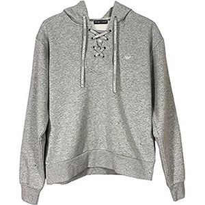 Emporio Armani Iconic Terry damessweatshirt, lichtgrijs gemêleerd, S, Lichtgrijs chinees