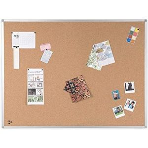 BoardsPlus prikbord van kurk, 90 x 60 cm, aluminium frame