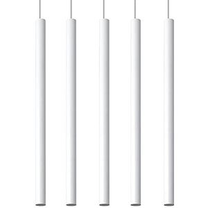 MiaLux Fontana ML.0468 binnen-hanglamp met 5x G9 tot 40W 230V IP20 voor woonkamer, slaapkamer, trappenhuis, hal, energieklasse A++, wit