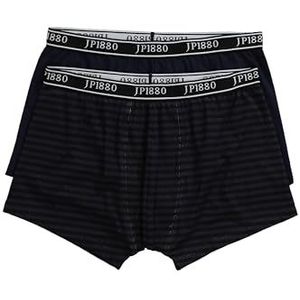 JP 1880 820852 Flexnamic® Lot de 2 slips pour homme, grandes tailles, grandes tailles, tailles L à 8XL, certifié Öko-Tex, Noir, XXL grande taille