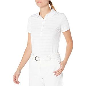 Callaway Opti-Vent golfpoloshirt voor dames, met korte mouwen, Wit.