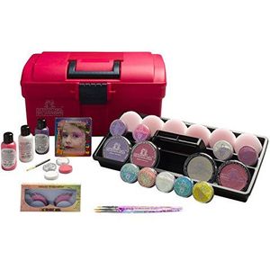 Eulenspiegel 299562 Just Pink make-upkoffer voor carnaval, themafeest, Halloween