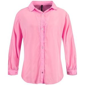 KEY LARGO Damesblouse Malena V-hals, fluorescerend roze (1325)