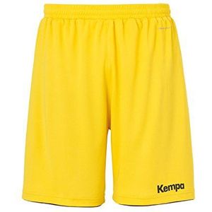 Kempa emotion broek zwart/wit, geel (maïs geel/zwart)