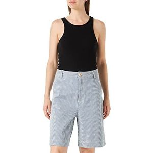 Part Two PaJapanw Sho Relaxed Fit Damesshorts, Blauwe strepen