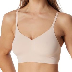 Schiesser Bustier met spaghettibandjes en uitneembare pads - Invisible Soft Bustier voor dames (1 stuk), Sand_179821