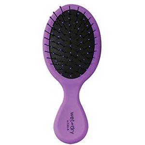 Cala wet-n-dry mini haarborstel, donker violet