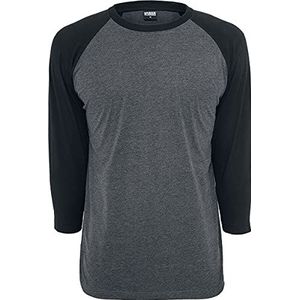 Urban Classics Heren kleding T-shirt, meerkleurig (grijs/zwart), XXL EU