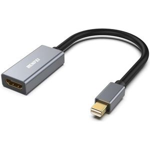 BENFEI Mini-DisplayPort (Thunderbolt) naar HDMI-adapter voor MacBook Air/Pro, Microsoft Surface Pro/Dock, monitor, projector en meer, grijs