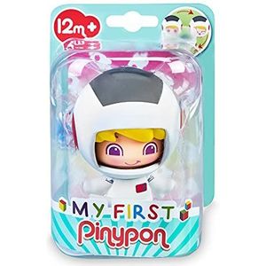 Pinypon - My First, astronaut figuur, met ruimtekostuum en witte helm, met 3 verschillende zijden en verwisselbaar lichaam, ter stimulatie van het spelen van kleintjes vanaf 1 jaar, FAMOSA (700016629)