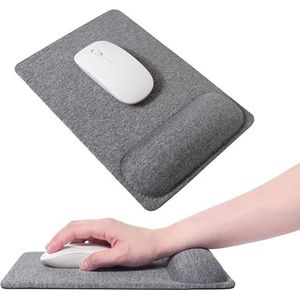SenseAGE Muismat met polssteun, muismat met polssteun, antislip rubberen basis, glad oppervlak, nauwkeurig glijden en pijnverlichting, compatibel met