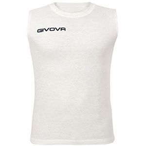 givova Merkmodel mouwloze tanktop voor heren, sport, spelers, atleten, geschikt voor training - ideaal voor vrije tijd, sport, thuis winkel in Italië, Wit.