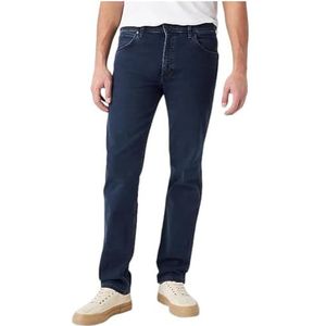 Wrangler Greensboro Straight Jeans voor heren, IJzerblauw