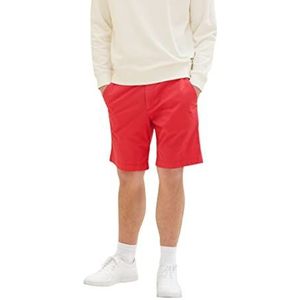 TOM TAILOR Regular Fit Tech Chino shorts voor heren, 31045 - Soft Berry Red